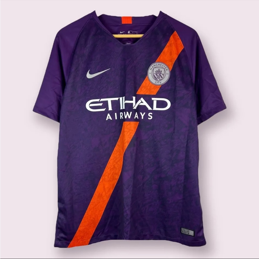 Nike Manchester City FC 2018-19 Third Kit Jersey Men’s L Soccer Football EPL